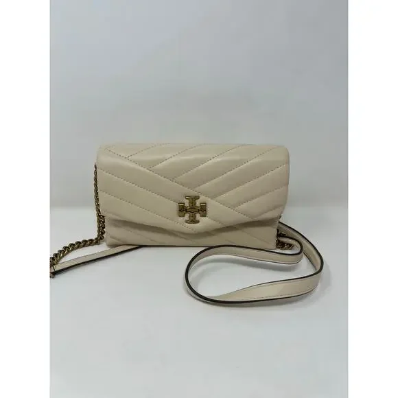 Tory Burch Kira Chain Wallet Cream - Picture 3 of 6